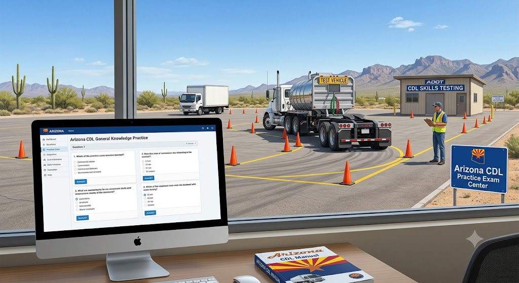 Arizona CDL Practice Test Banner