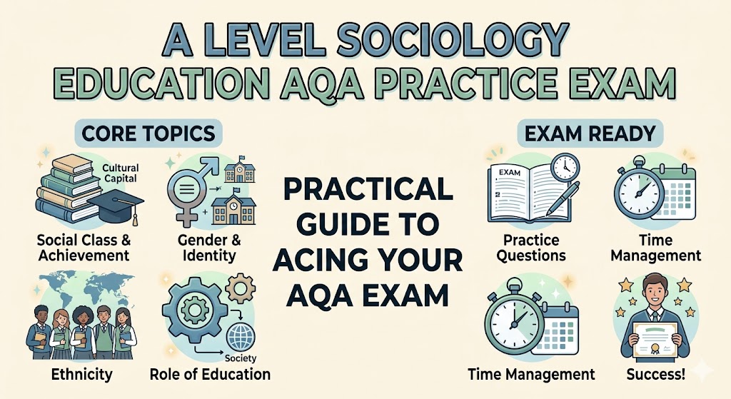 AQA A Level Sociology Education Practice Exam Banner
