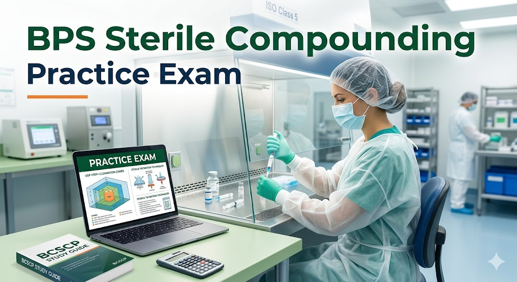 BPS Sterile Compounding Practice Exam Banner