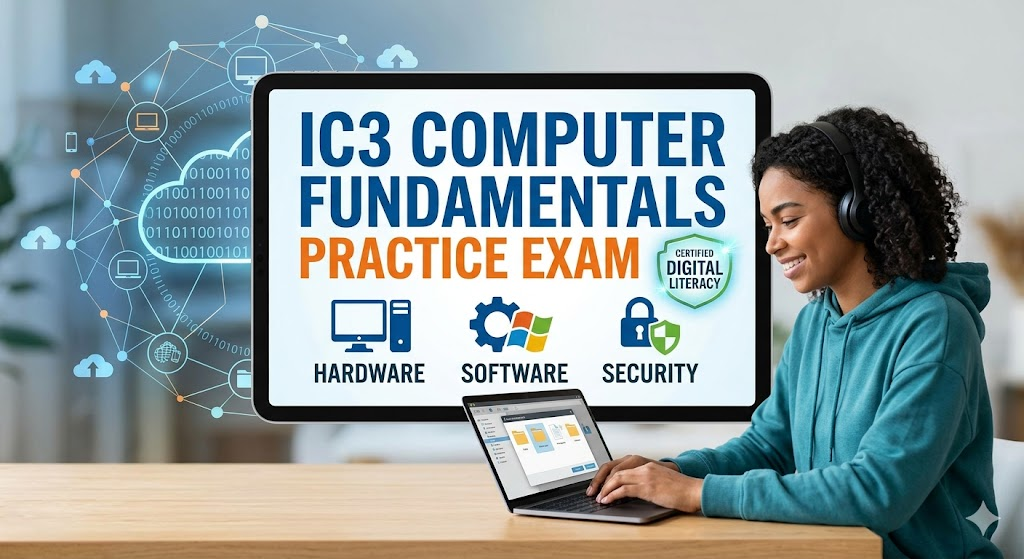 IC3 Computer Fundamentals Practice Test Banner