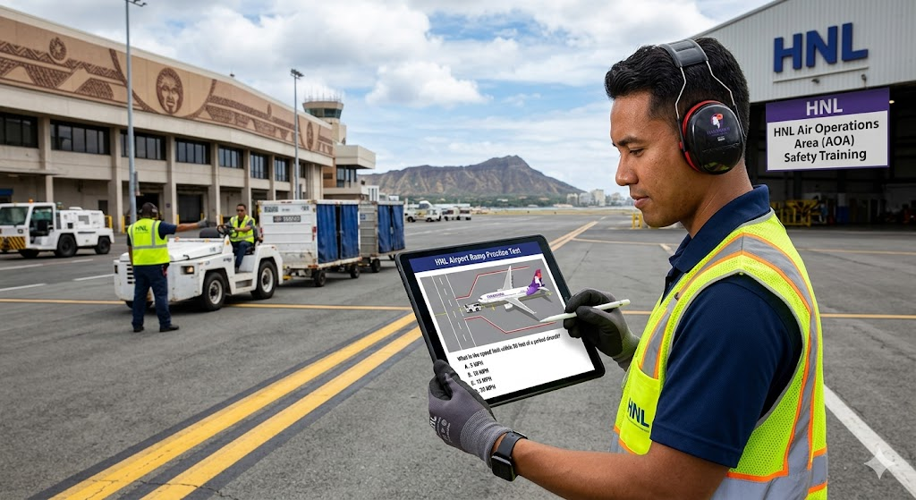 HNL Airport Ramp Practice Test Banner