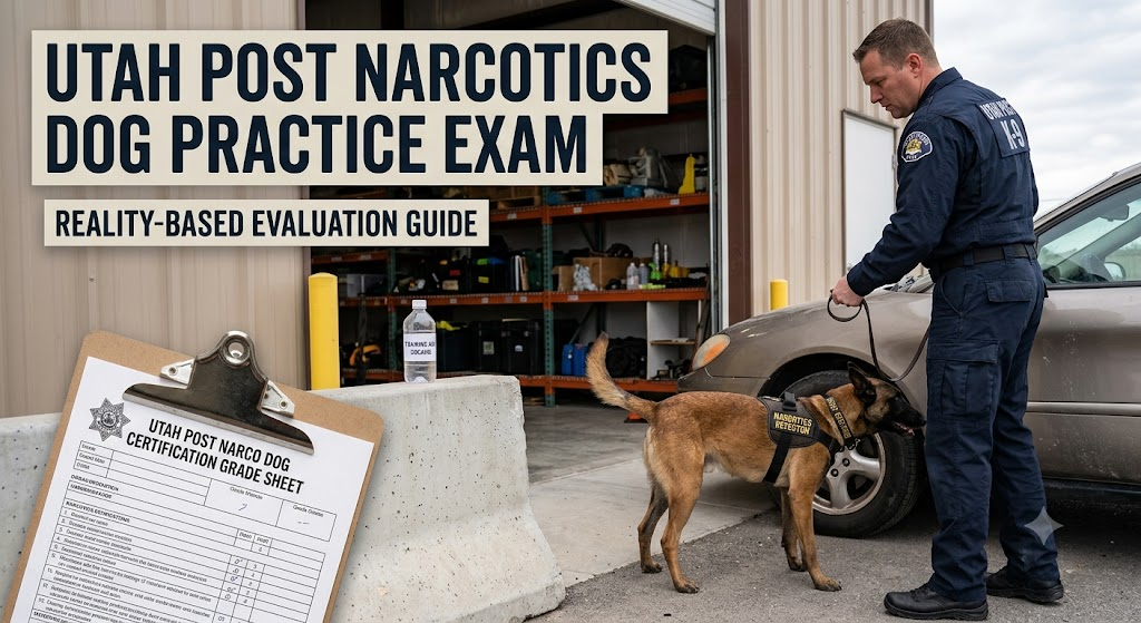 Utah Post Narcotics Dog Manual Practice Exam Banner