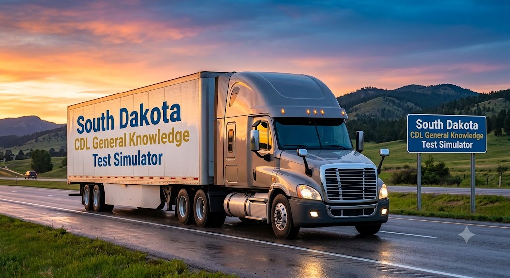 South Dakota CDL General Knowledge Test Simulator Banner