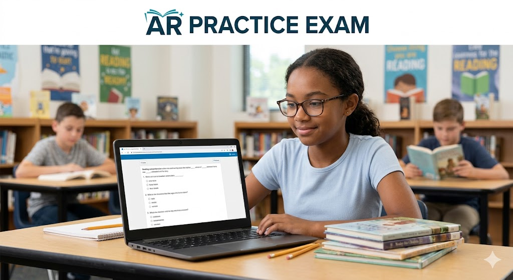 Index Accelerated Reader (AR) Practice Test Banner