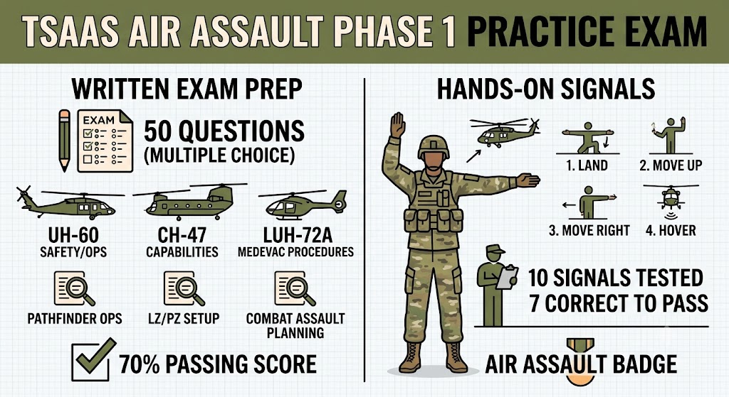 TSAAS Air Assault Phase 1 Practice Test Banner