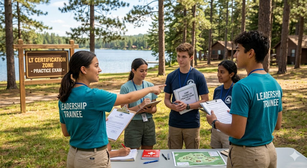 Leadership Trainee (LT) Camp Counselor Practice Exam Banner