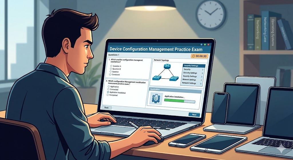 Device Configuration and Management Practice Test Banner