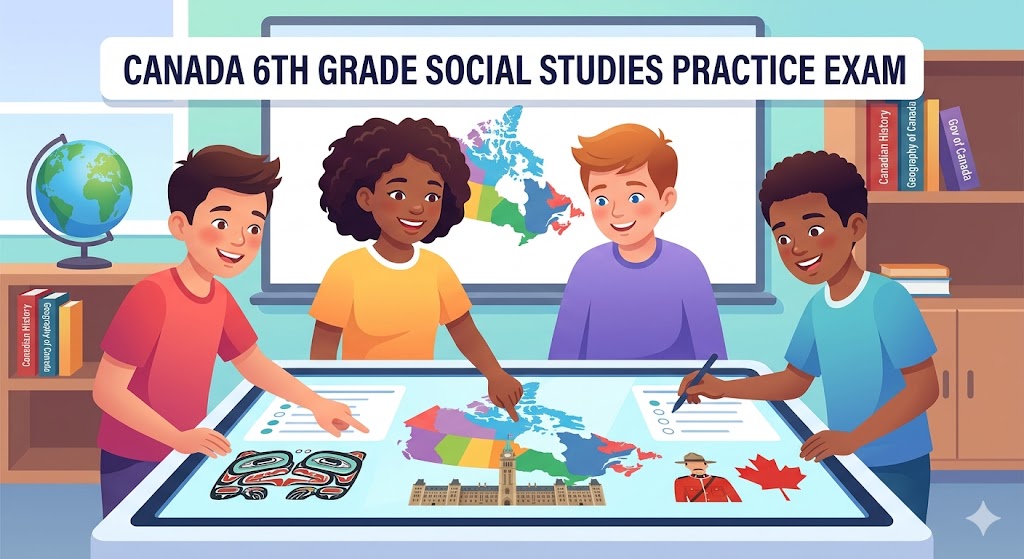 Canada 6th Grade Social Studies Practice Test Banner