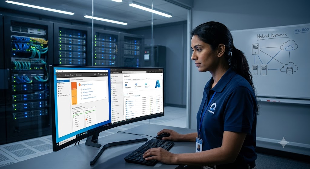 Administering Windows Server Hybrid Core Infrastructure (AZ-800) Practice Banner
