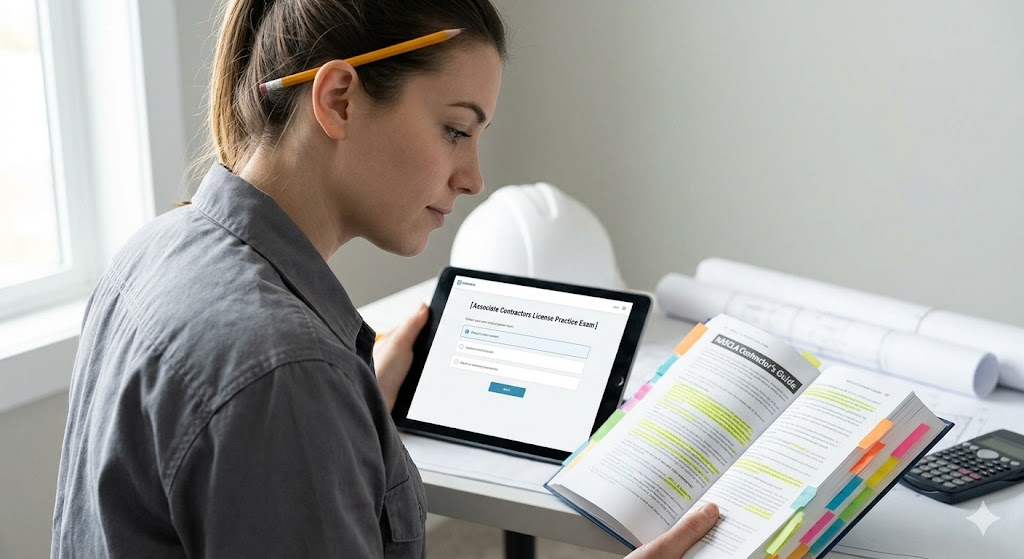 Associate Contractors License Practice Exam Banner