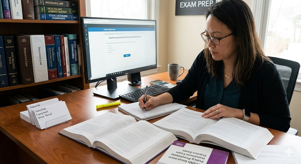 Health Insurance Policy Provisions Practice Exam Banner
