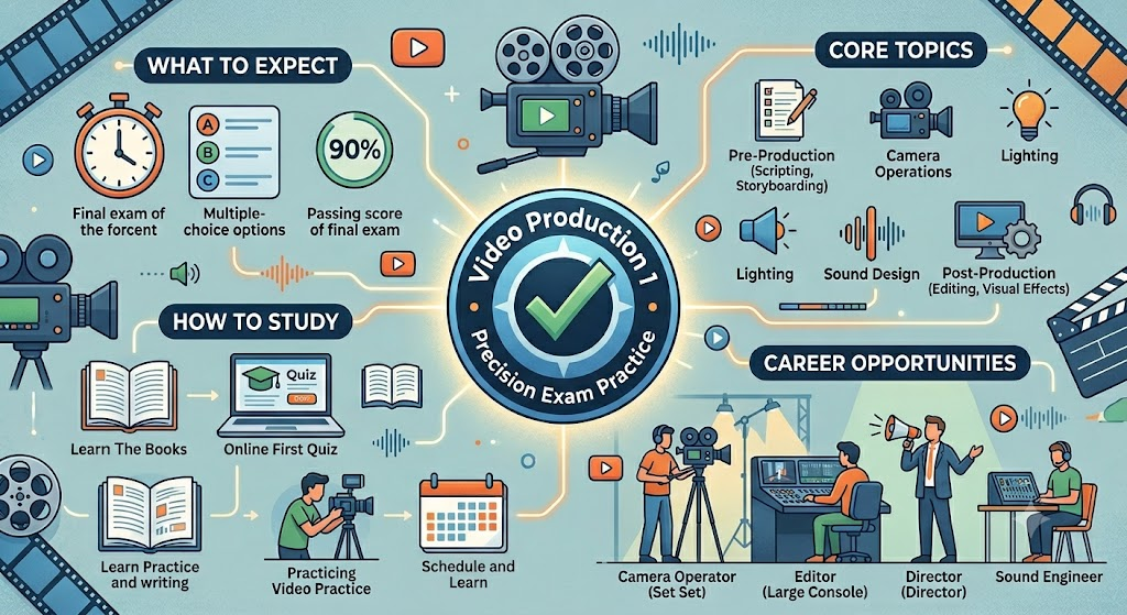 Video Production 1 Precision Exam Practice Banner