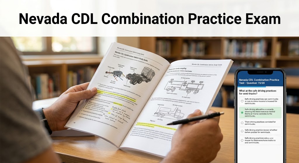 Nevada CDL Combination Practice Test Banner
