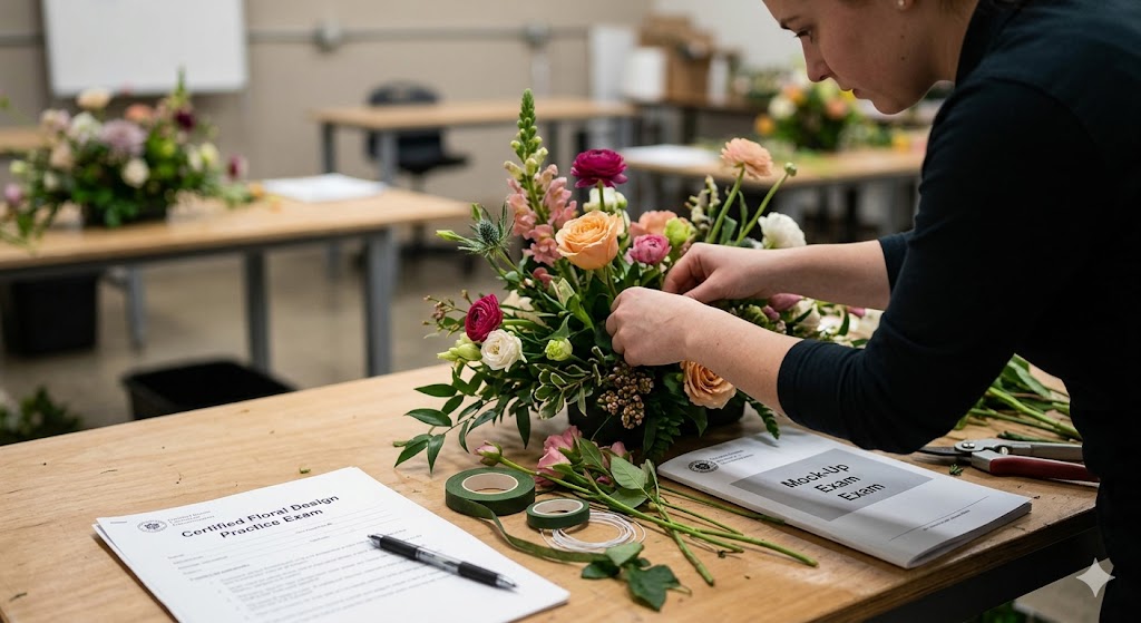 Floral Design Lab Practice Exam Banner