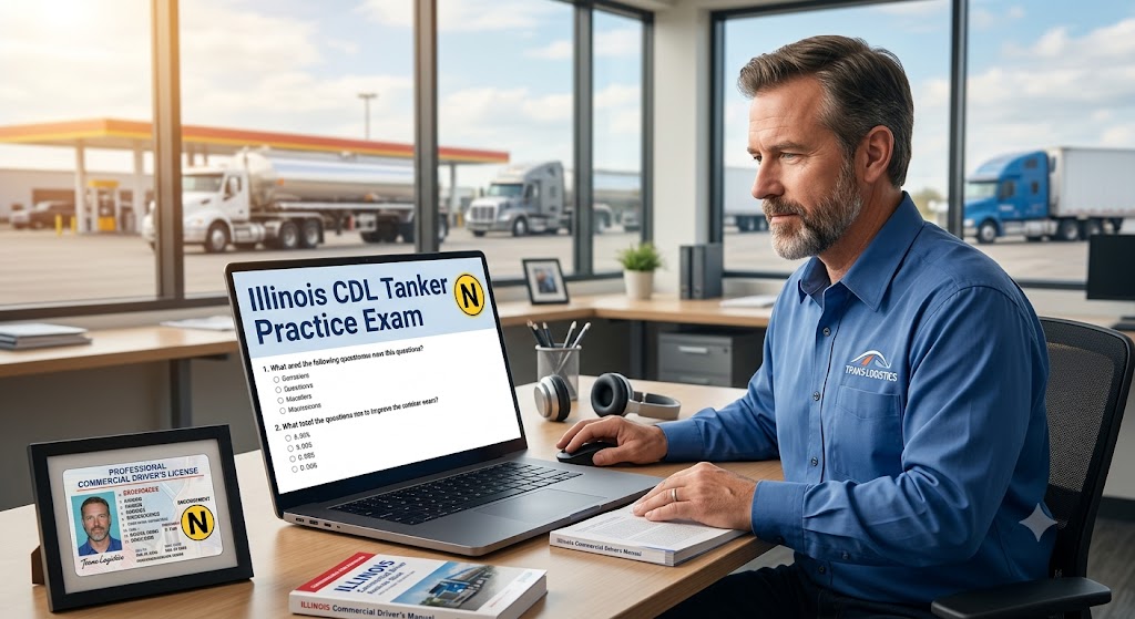Illinois CDL Tanker Practice Test Banner