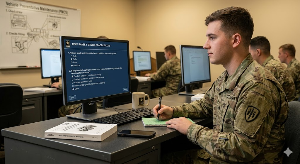 Army Driving Training Phase 1 Practice Test Banner