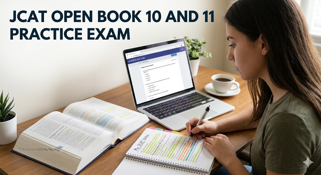 JCAT Open Book 10 and 11 Practice Test Banner
