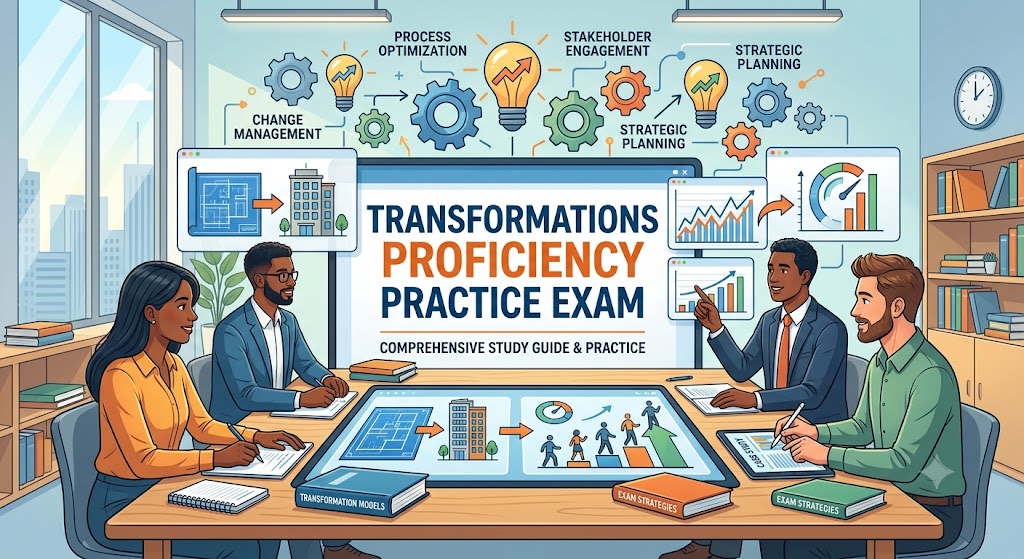 Transformations Proficiency Practice Exam Banner