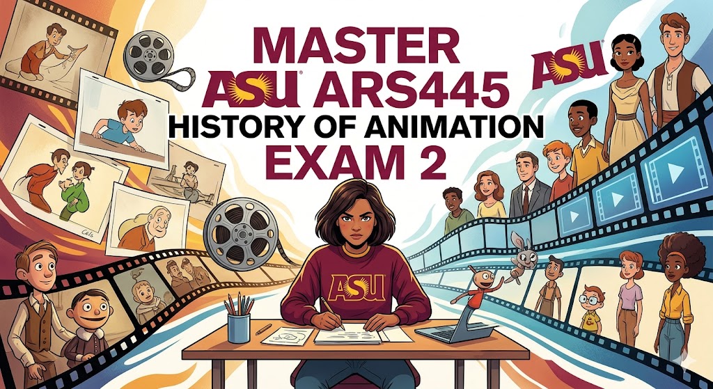 Master ASU ARS445 History of Animation Exam 2 Banner