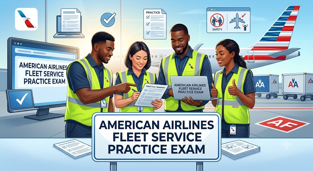 American Airlines Fleet Service Practice Exam Banner