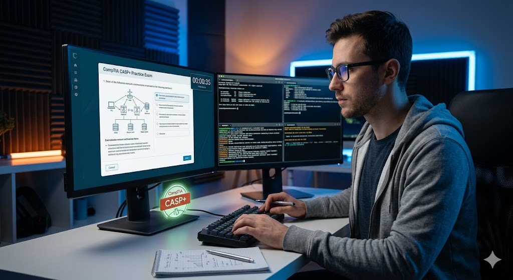 CompTIA CASP+ Practice Test Banner