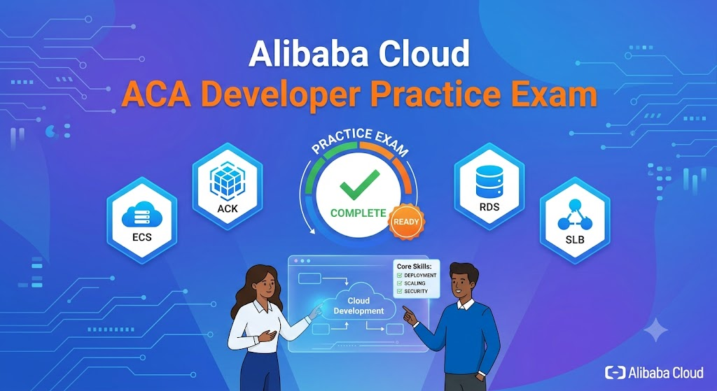 Alibaba Cloud Certified Associate (ACA) Developer Practice Test Banner
