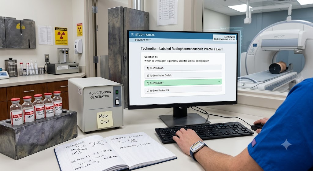 Technetium (Tc) Labeled Radiopharmaceuticals Practice Test Banner