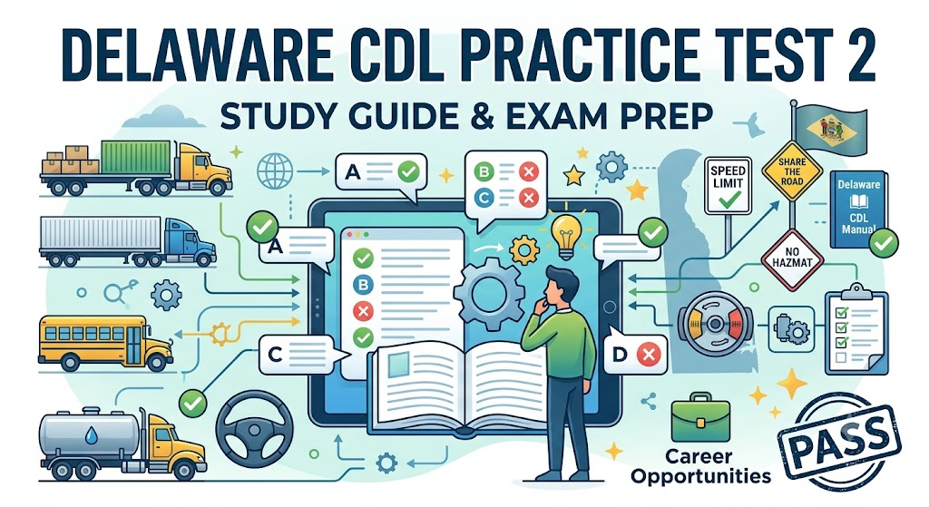 Delaware CDL Practice Test 2 Banner