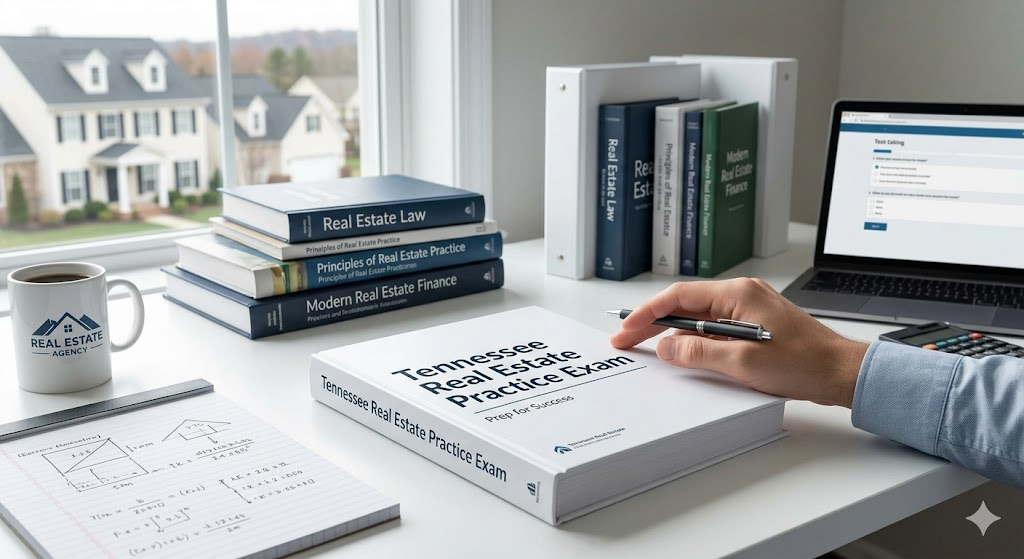 Tennessee Real Estate Exam Prep 2026 | Real Estate Practice Questions Banner