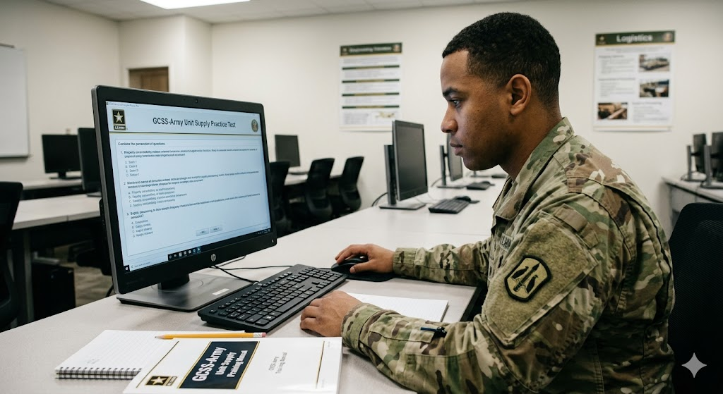 Global Combat Support System (GCSS) Army Unit Supply Practice Test Banner