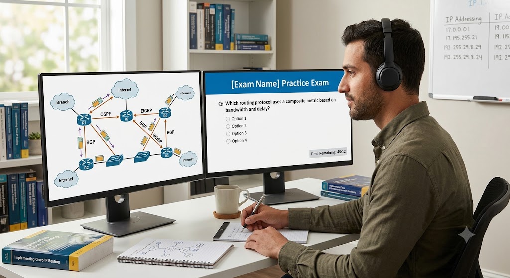 Routing TCP/IP Practice Test Banner