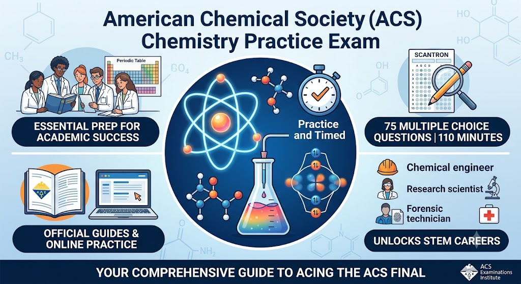 American Chemical Society (ACS) Chemistry Practice Exam Banner