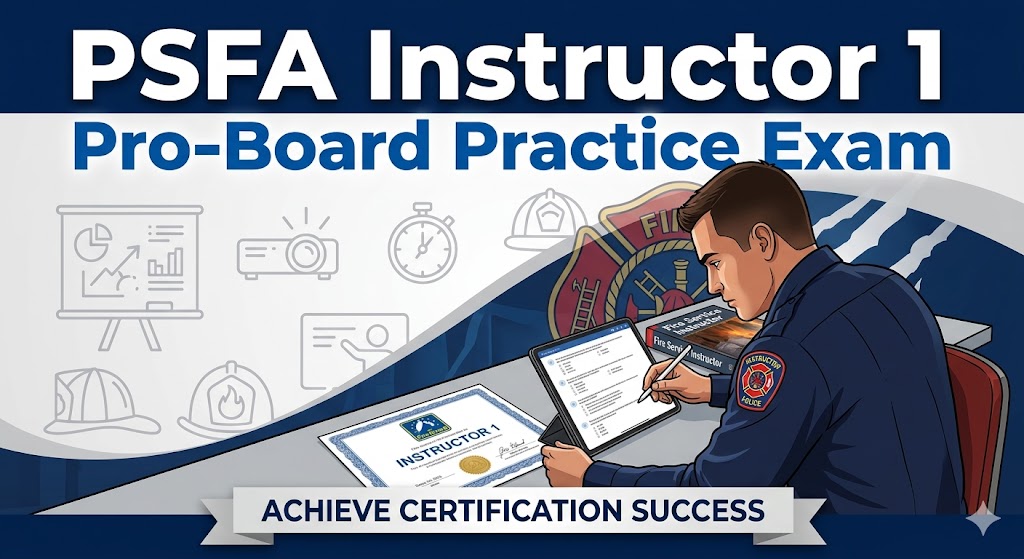 PSFA Instructor 1 Pro-Board Practice Test Banner