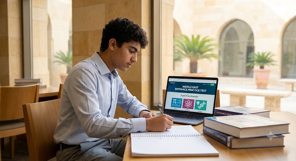 Middleeast Entrance Practice Test & Exam Prep Banner