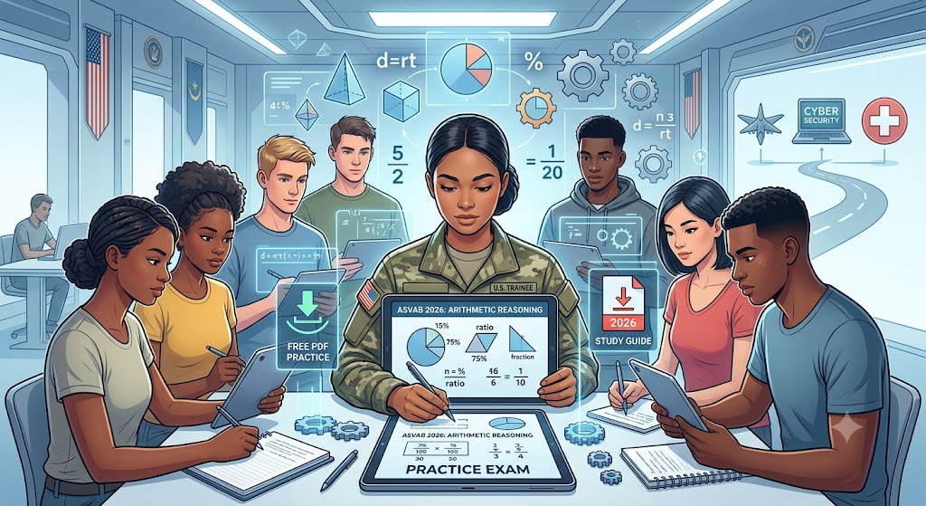 ASVAB Arithmetic Reasoning Practice Test 2026 [Free PDF] Banner