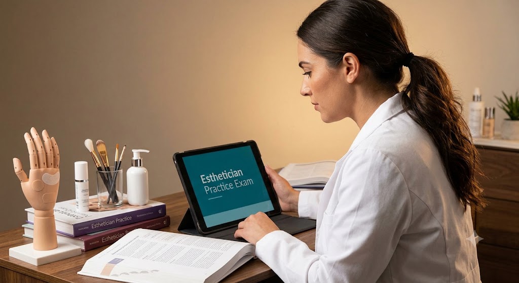 Esthetician Practice Test & Exam Prep Banner