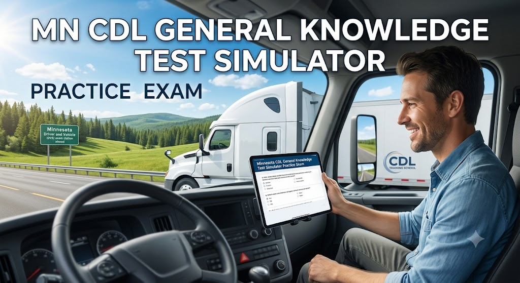 Minnesota CDL General Knowledge Test Simulator Banner