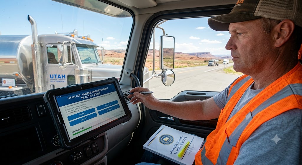 Utah CDL Tanker Practice Test Banner