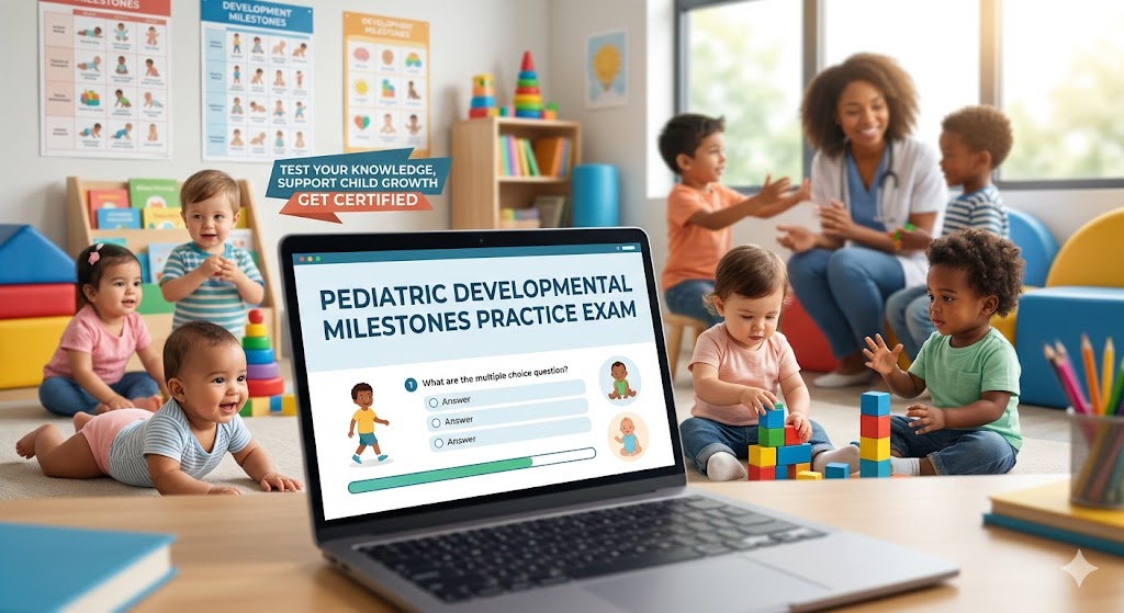 Pediatrics Developmental Milestones Practice Test Banner