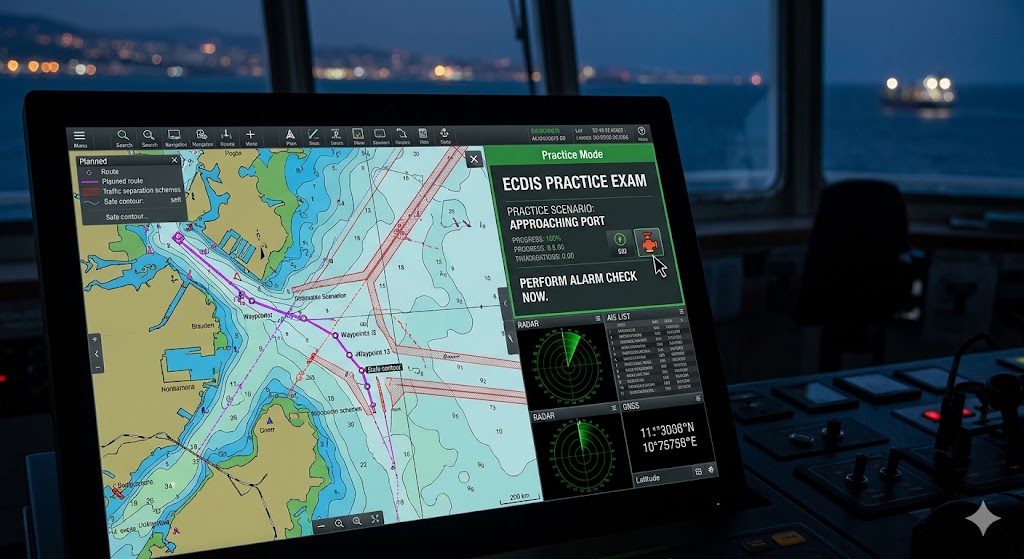 Electronic Chart Display and Information System (ECDIS) Practice Exam Banner