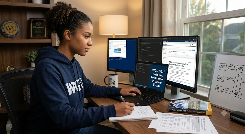 Western Governors University (WGU) ITSW3170 D411 Scripting and Automation Final Practice Exam Banner