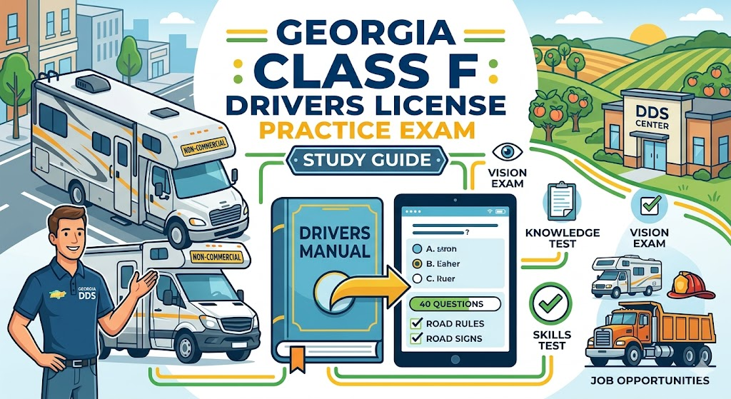 Georgia Class F Drivers License Practice Test Banner