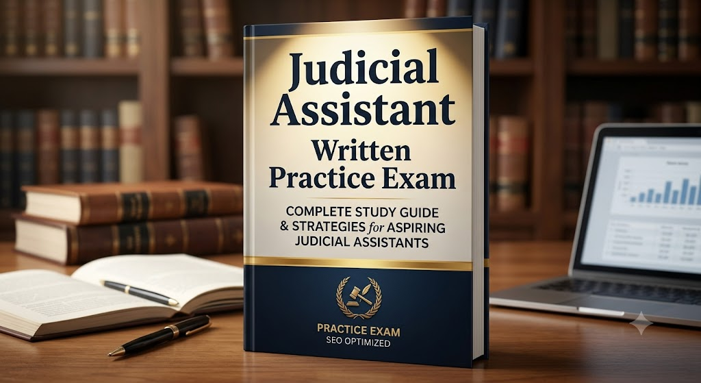 Judicial Assistant Written Practice Exam Banner
