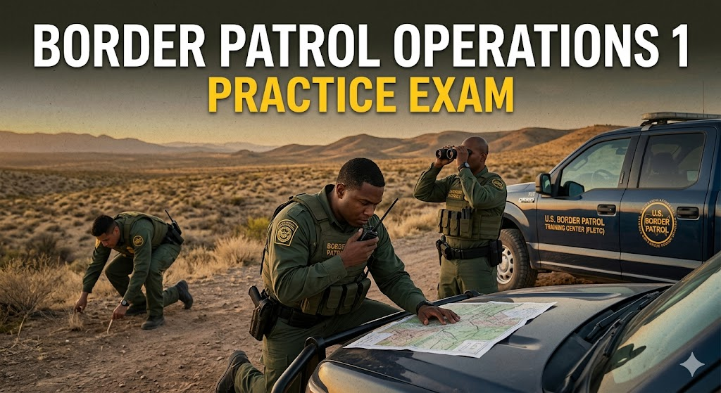 Border Patrol Operations 1 Practice Test Banner