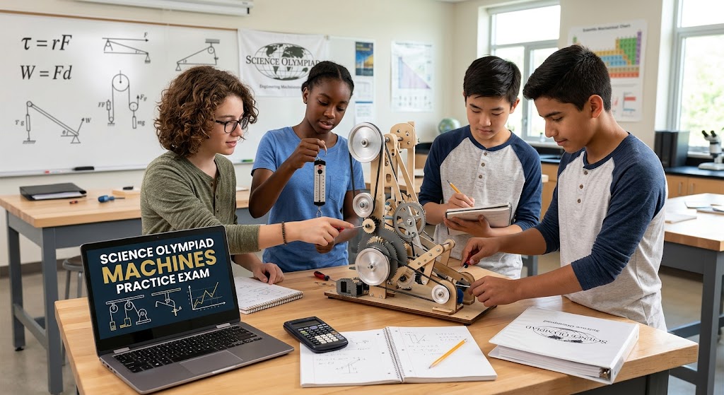 Science Olympiad Machines Practice Test Banner