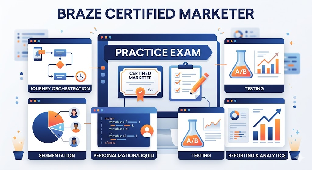 Braze Certified Marketer Practice Exam Banner