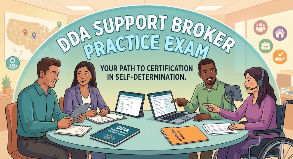 DDA Support Broker Practice Exam Banner