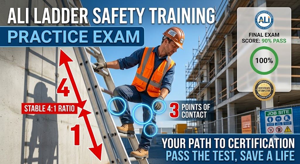 ALI Ladder Safety Training Practice Test Banner