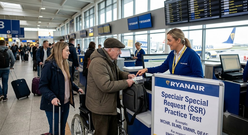 Ryanair Special Service Request (SSR) Practice Test Banner