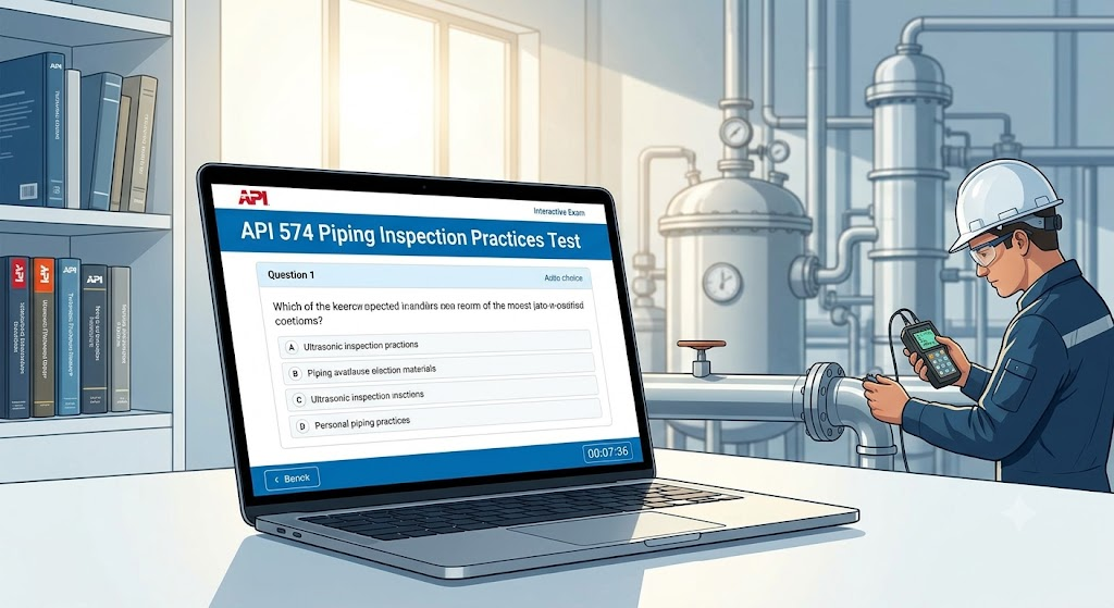 API 574 – Inspection Practices for Piping System Components Practice Test Banner